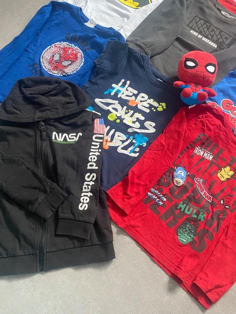 Chlapčenské mikiny a tričká veľ. 122, 122