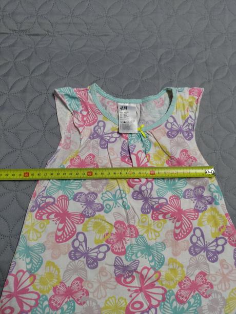 H&m motylikove letne saty 104-110, h&m,104