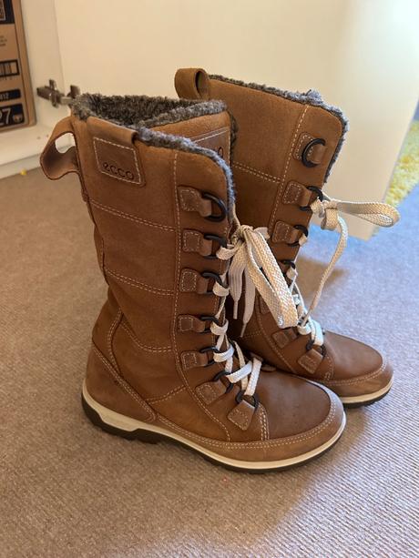 Čižmy ecco kožené velkost 35, ecco,35