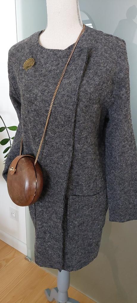 Benetton vlnený kabát, benetton,l