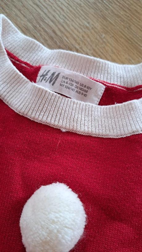 Vianočny svetrik hm, h&m,134