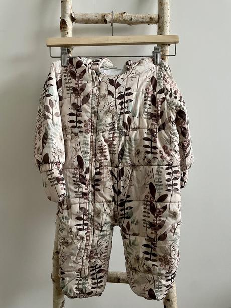 Bledoružový zimný overal s kvetinovým vzorom next, next,86