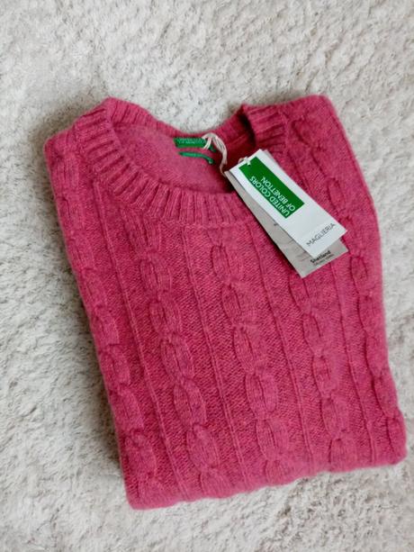 Sveter benetton z panenskej vlny, benetton,xs