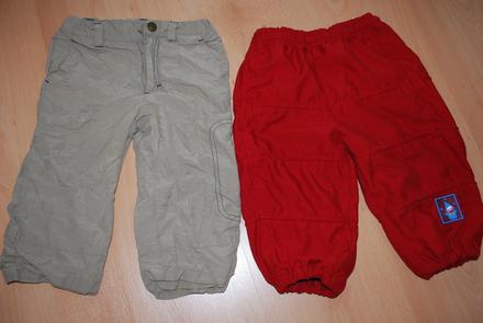2x podšité nohavice, v.80/86,cena spolu, impidimpi,80