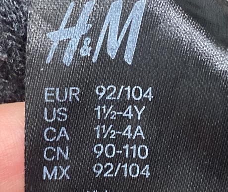 3x h&m bezprstové rukavice v.104, h&m,104