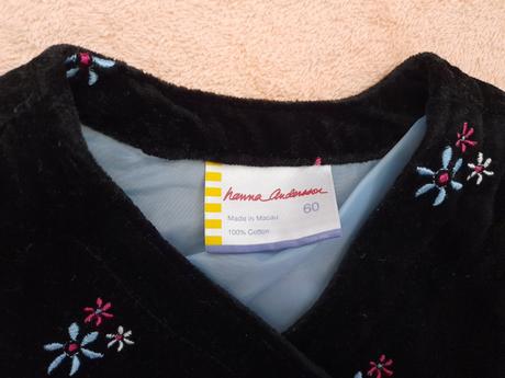 Originálne velúrové šaty, 62