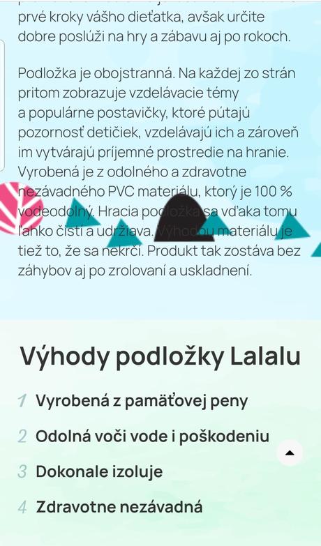 Podložka na hranie lalalu 140x140x1,2 cm,
