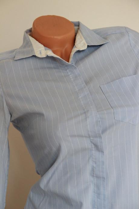 Bledo modra biznis košeľa, xs, h&m,xs