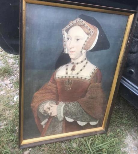 Tudor queen obraz staryzaramovana reprodukcia tudo,