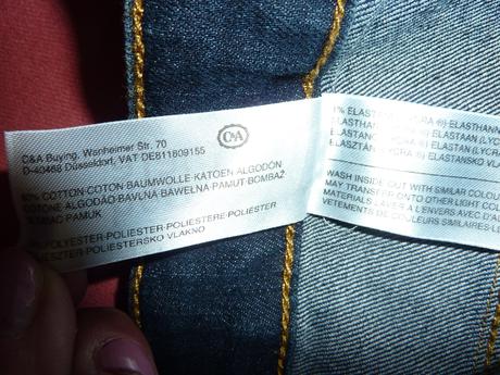 Dievčenské riflové šortky, c&a,140