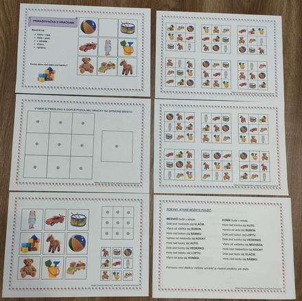 Priraďovačka s hračkami pdf, 