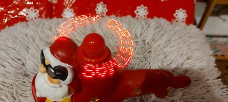 Vianočná led dekorácia vrtulnik, 