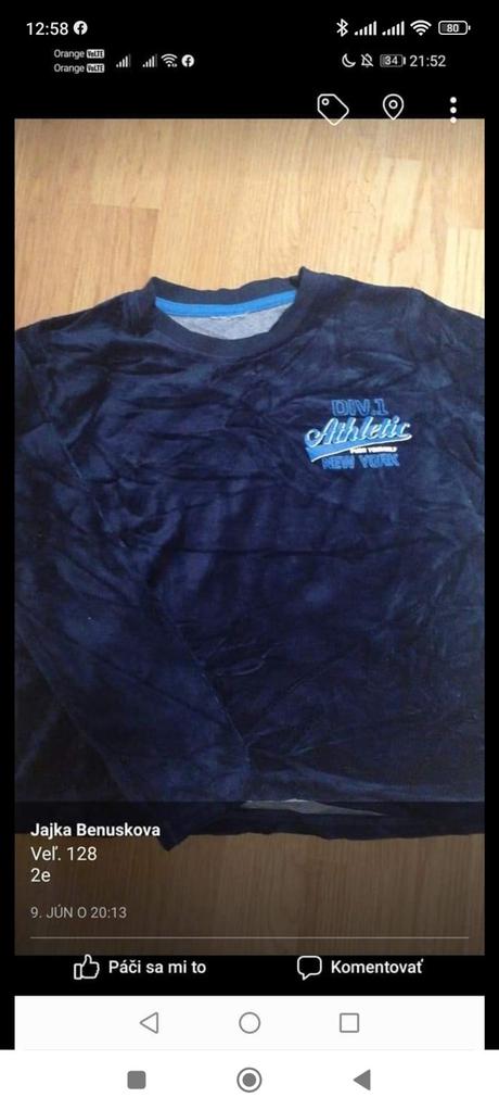 2x tričko, 128