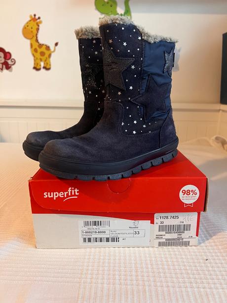 Kvalitné zimné čižmičky superfit veľkosť 33, superfit,33