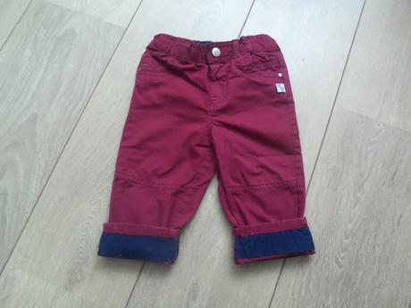 Bordové nohavice, baby,74