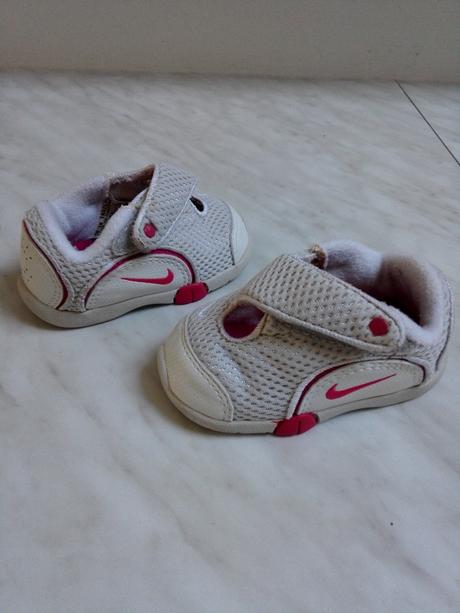 Topánocky nike, bielo sedoruzove vel. 18,5 -9cm, nike,18