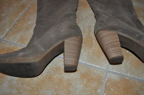 Kožené vysoké čižmy promod, 37