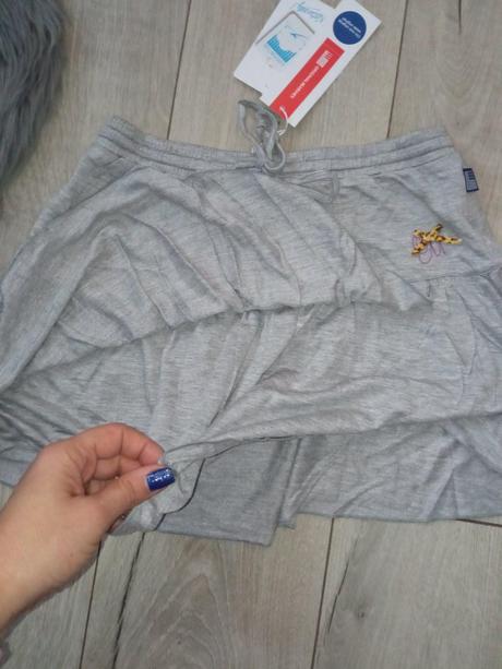 Dievčenská sivá sukňa s volánom (10 r.), original marines,140