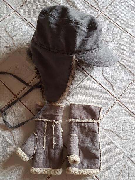 Čiapka+rukavice, puma,158