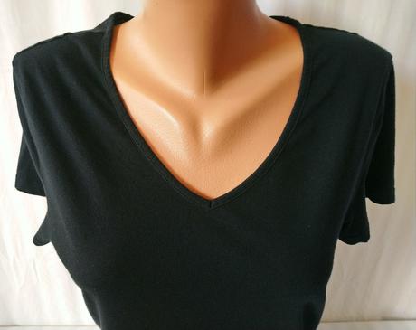 Dámsky čierny top, topman, s