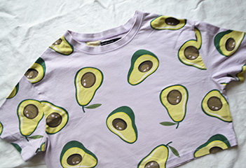 Tričko- crop top s avokadom zn. house, house,s