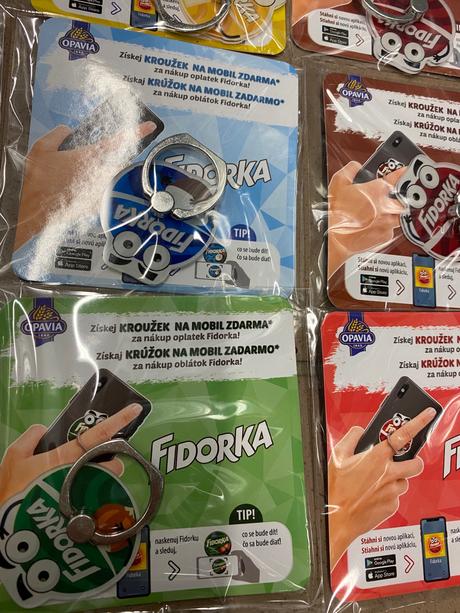 Krúžok držiak na mobil rôzne farby, cena za kus, 