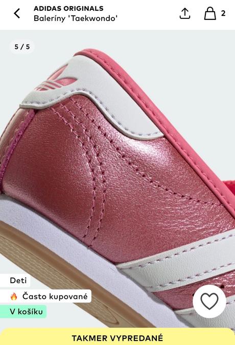 Baleríny adidas v.35 s visačkou, adidas,35