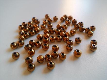 Hematit korálky zlaté 4 mm, 