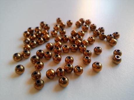 Hematit korálky zlaté 4 mm, 