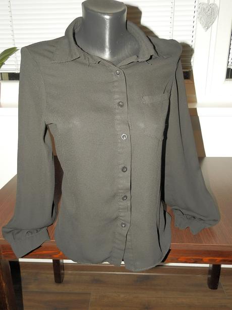 Čierna ľahká vzdušná košeľa xs/s, xs