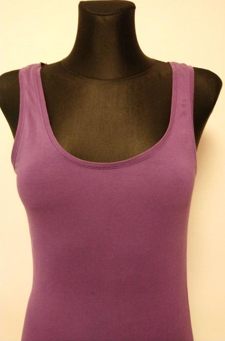 Dámsky tmavo fialový elastický top, h&m, s, h&m,s