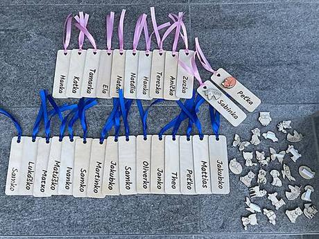 Personalizovane záložky do knižky/ čítanky/ šlabik,