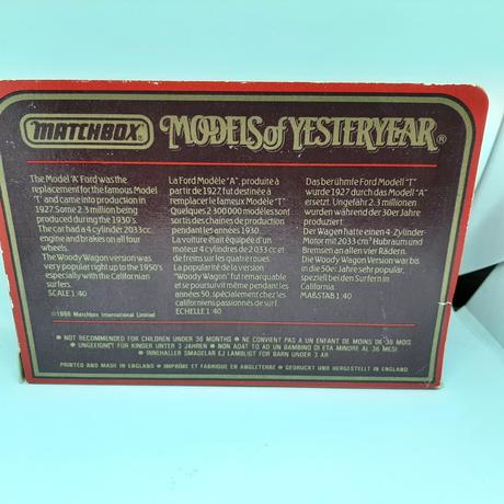 Matchbox models of yesteryear, 