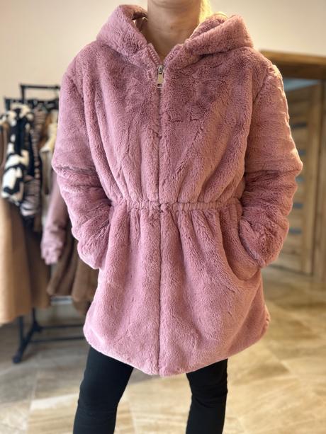 Mäkkučký kabát pink, m