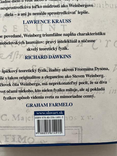 Steven weinberg ako vysvetlit svet, 