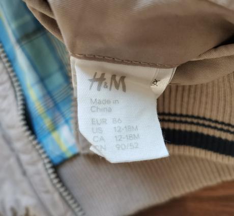 Obojstranná prechodná bundička, h&m,86