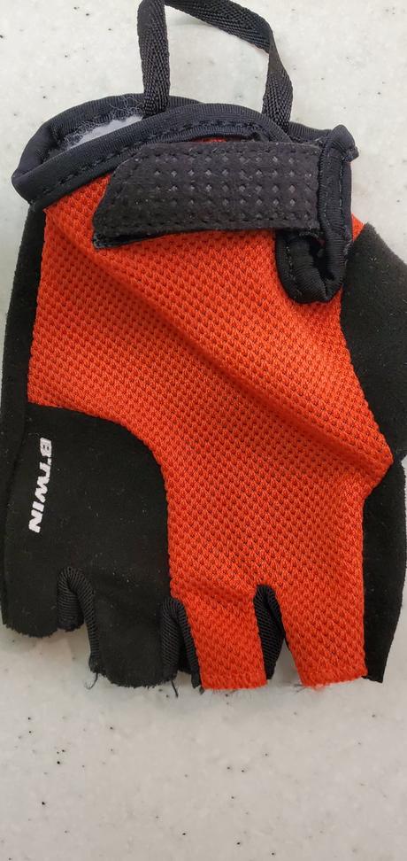 Kratke detske cyklisticke rukavice, decathlon,116