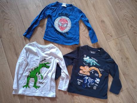 Tričko dlhý rukáv dinosaury, 98