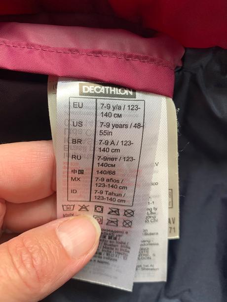 Pršiplášť, decathlon,128