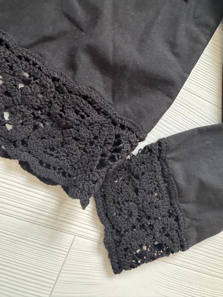 Zara - košeľa s háčkovanou aplikáciou, zara,s