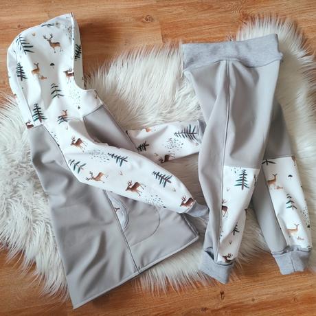 Softshellová jesenná budna +nohavice, 74 - 140