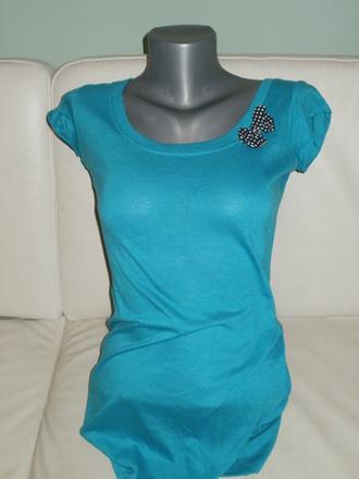 Tyrkysové tričko caliop, s