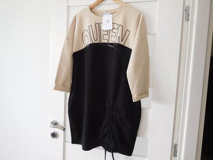 Šaty trikotové dámske  dv. farebné 38 bavlnené, 38