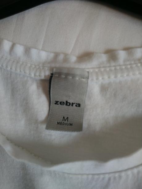 Dámsky biely top s motívom, zebra, m, m