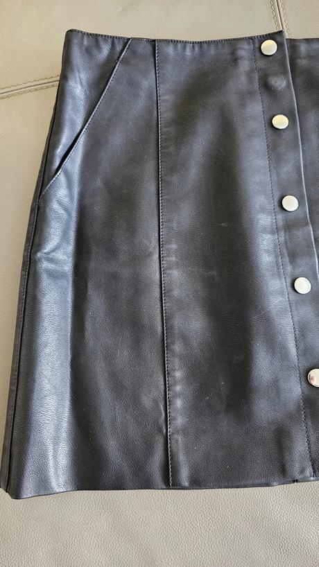 Kožená sukňa, mango,m