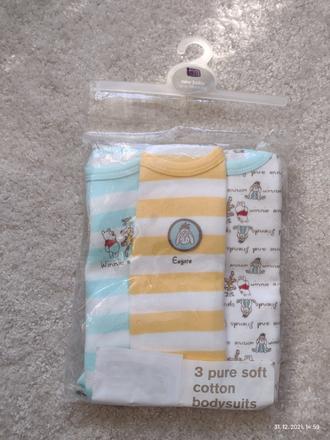 3balenie body s krátkym rukávom, mothercare,56