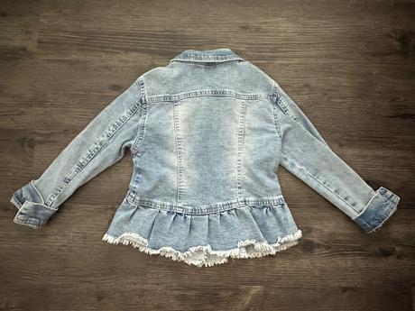 Riflová bunda s volánom, idexe,110