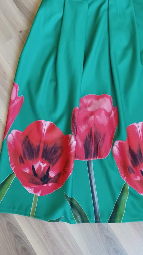Sukňa s tulipánmi, xs