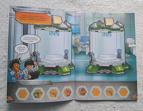 Lego kniha aktivít "dinosaury", 