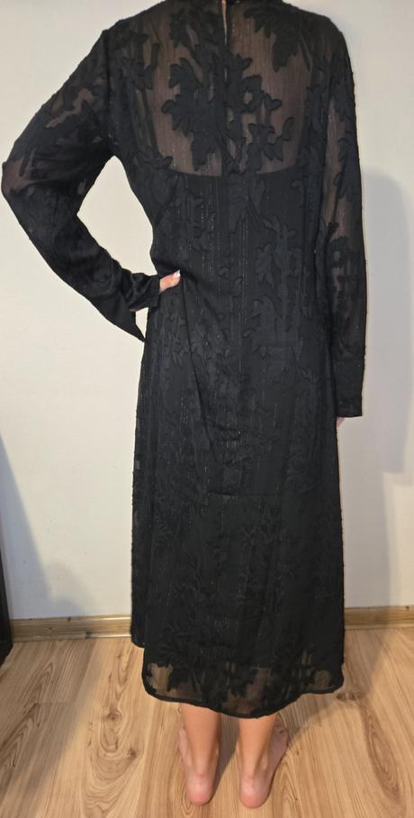 Čierne spoločenské šaty 36, c&a,s